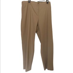 Lands’' End Khaki Pants, High Rise, Straight LegKhaki Twill Full cut